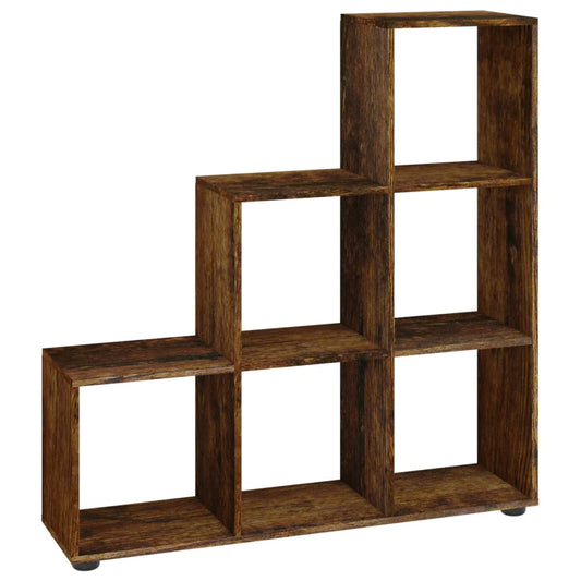 Staircase Bookcase Smoked Oak 107 cm Engineered Wood Staircase Bookcase Smoked Oak 107 cm Engineered Wood