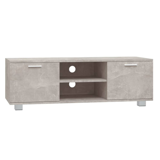 TV Cabinet Concrete Grey 120x40.5x35 cm Engineered Wood TV Cabinet Concrete Grey 120x40.5x35 cm Engineered Wood