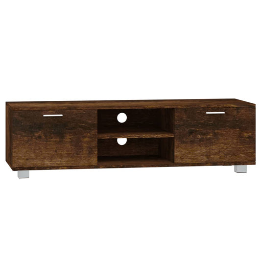 TV Cabinet Smoked Oak 140x40.5x35 cm Engineered Wood TV Cabinet Smoked Oak 140x40.5x35 cm Engineered Wood