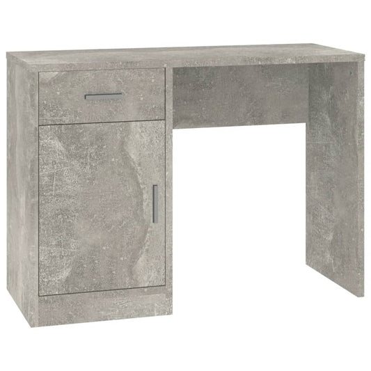Desk with Drawer&Cabinet Concrete Grey 100x40x73 cm Engineered Wood Desk with Drawer&Cabinet Concrete Grey 100x40x73 cm Engineered Wood