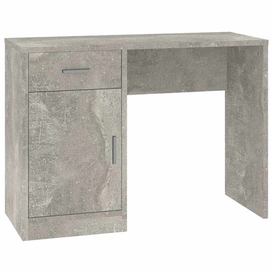 Desk with Drawer&Cabinet Concrete Grey 100x40x73 cm Desk with Drawer&Cabinet Concrete Grey 100x40x73 cm