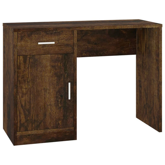 Desk | Smoked Oak | Engineered Wood | 100 cm x 40 cm x 73 cm | Desk Desk | Smoked Oak | Engineered Wood | 100 cm x 40 cm x 73 cm | Desk