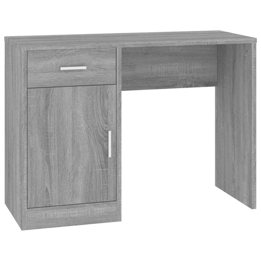 Desk with Drawer&Cabinet Grey Sonoma 100x40x73 cm Engineered Wood Desk with Drawer&Cabinet Grey Sonoma 100x40x73 cm Engineered Wood