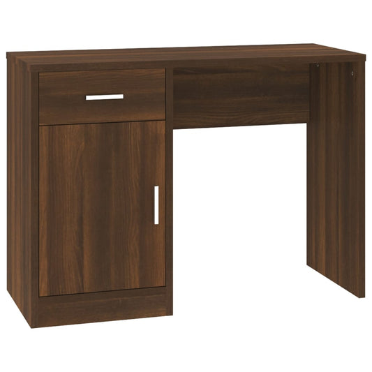 Desk with Drawer&Cabinet Brown Oak 100x40x73 cm Engineered Wood Desk with Drawer&Cabinet Brown Oak 100x40x73 cm Engineered Wood
