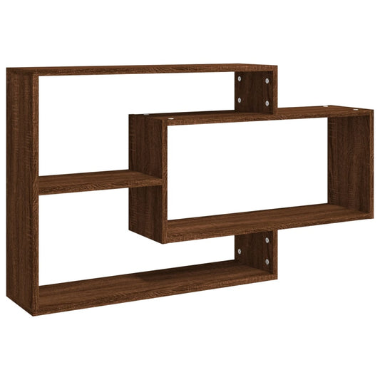 Wall Shelf Brown Oak 104x20x58.5 cm Engineered Wood Wall Shelf Brown Oak 104x20x58.5 cm Engineered Wood