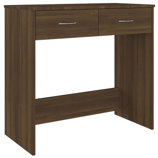 Desk Brown Oak 80x40x75 cm Engineered Wood Desk Brown Oak 80x40x75 cm Engineered Wood