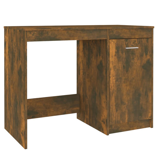 Desk Smoked Oak 100x50x76 cm Engineered Wood Desk Smoked Oak 100x50x76 cm Engineered Wood