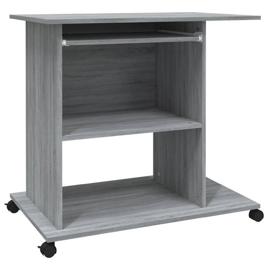 Computer Desk Grey Sonoma 80x50x75 cm Engineered Wood Computer Desk Grey Sonoma 80x50x75 cm Engineered Wood