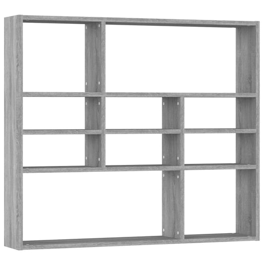 Wall Shelf Grey Sonoma 90x16x78 cm Engineered Wood Wall Shelf Grey Sonoma 90x16x78 cm Engineered Wood