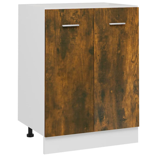 Bottom Cabinet Lyon Smoked Oak 60x46x81.5 cm Engineered Wood Bottom Cabinet Lyon Smoked Oak 60x46x81.5 cm Engineered Wood