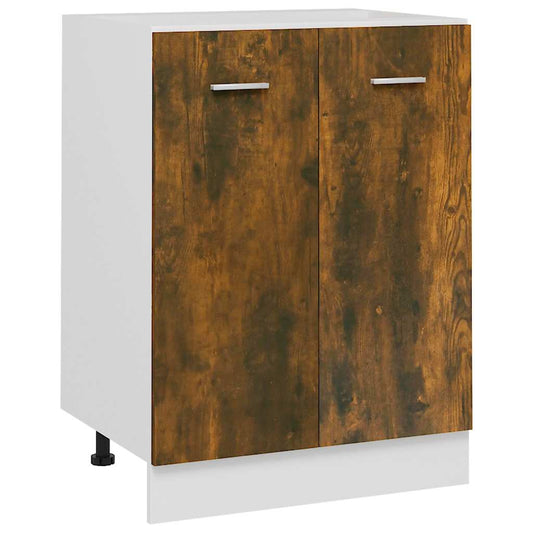 Bottom Cabinet "Lyon" Smoked Oak 60x46x81,5 cm Engineered Wood Bottom Cabinet "Lyon" Smoked Oak 60x46x81,5 cm Engineered Wood