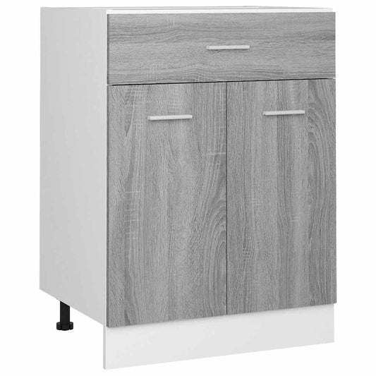 Drawer Bottom Cabinet "Lyon" Grey Sonoma 60x46x81.5 cm Drawer Bottom Cabinet "Lyon" Grey Sonoma 60x46x81.5 cm