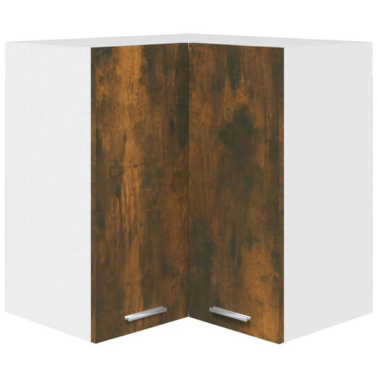 Hanging Corner Cabinet "Lyon" Smoked Oak 57x57x60 cm Hanging Corner Cabinet "Lyon" Smoked Oak 57x57x60 cm