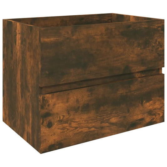 Sink Cabinet Smoked Oak 60x38.5x45 cm Engineered Wood Sink Cabinet Smoked Oak 60x38.5x45 cm Engineered Wood