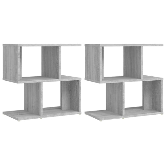 Bedside Cabinets 2 pcs Grey Sonoma 50x30x51.5 cm Engineered Wood Bedside Cabinets 2 pcs Grey Sonoma 50x30x51.5 cm Engineered Wood