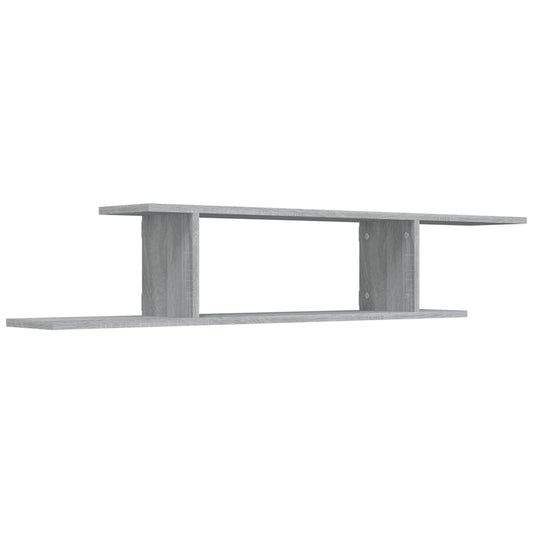 Wall-Mounted TV Shelf Grey Sonoma 125x18x23 cm Engineered Wood Wall-Mounted TV Shelf Grey Sonoma 125x18x23 cm Engineered Wood