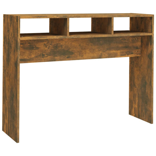 Console Table Smoked Oak 105x30x80 cm Engineered Wood Console Table Smoked Oak 105x30x80 cm Engineered Wood