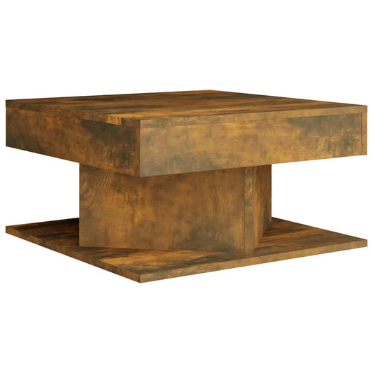 Coffee Table Smoked Oak 57x57x30 cm Engineered Wood Coffee Table Smoked Oak 57x57x30 cm Engineered Wood