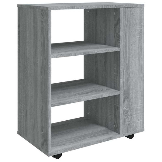 Rolling Cabinet Grey Sonoma 60x35x75 cm Engineered Wood Rolling Cabinet Grey Sonoma 60x35x75 cm Engineered Wood