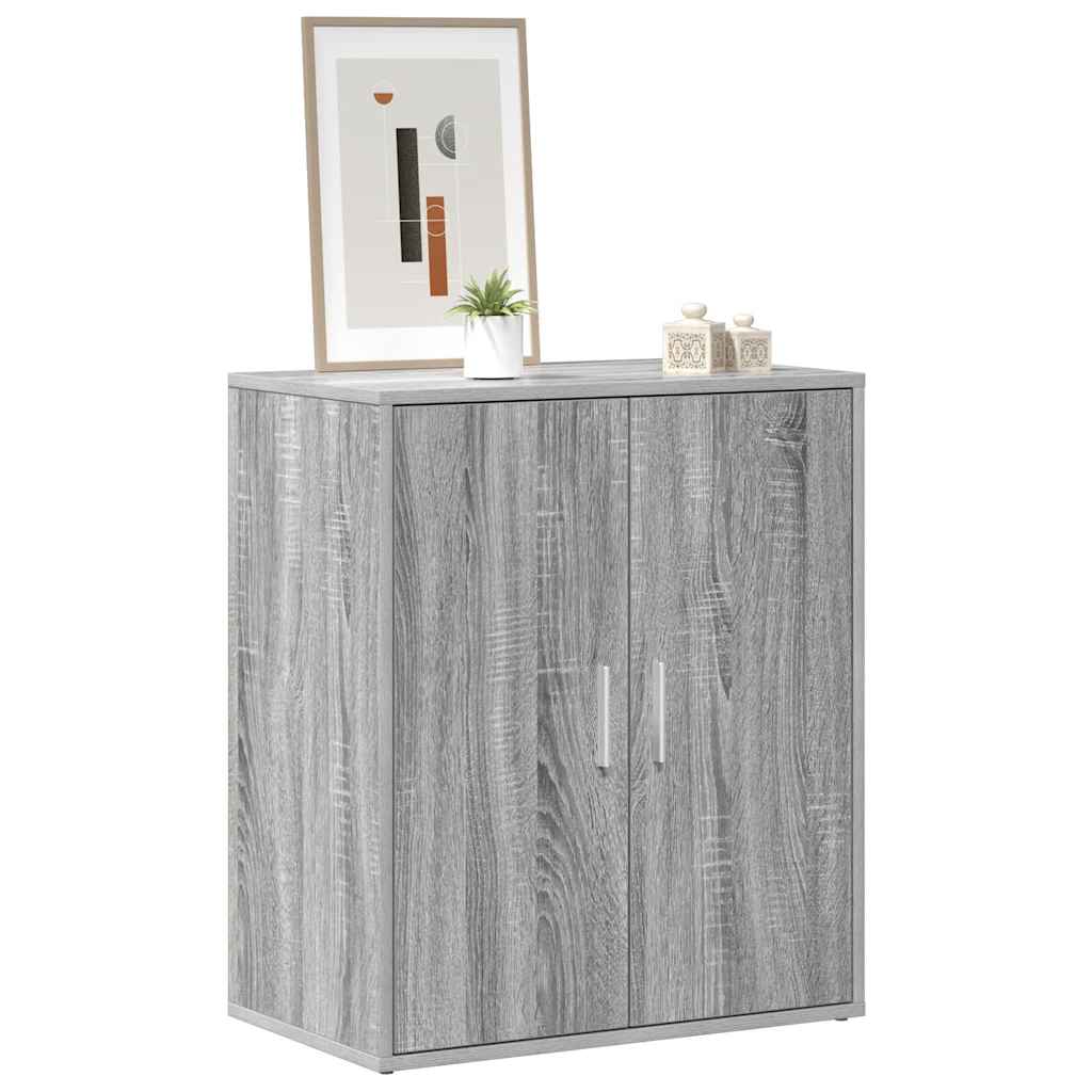Shoe Cabinet Grey Sonoma 60x35x70 cm Engineered Wood