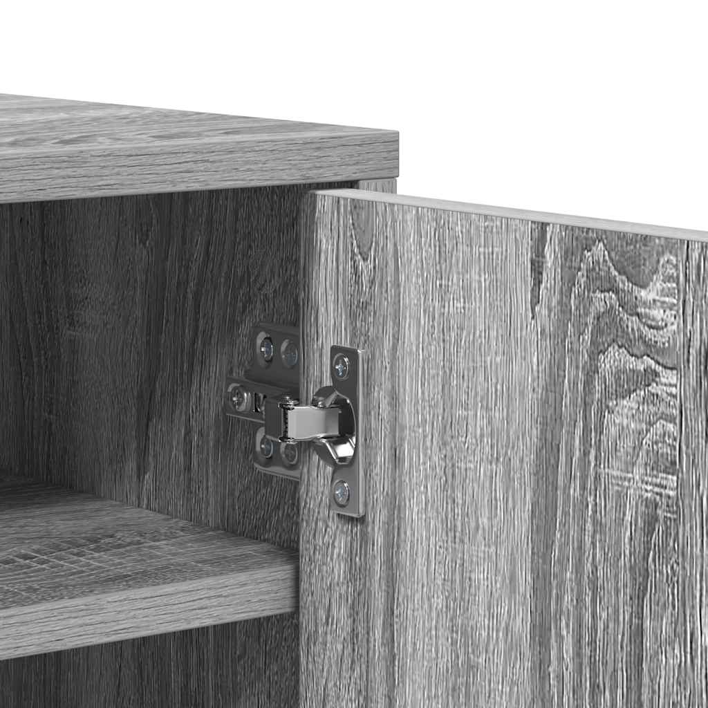 Shoe Cabinet Grey Sonoma 60x35x70 cm Engineered Wood