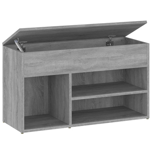 816054 vidaXL Shoe Bench Grey Sonoma 80x30x45 cm Engineered Wood 816054 vidaXL Shoe Bench Grey Sonoma 80x30x45 cm Engineered Wood