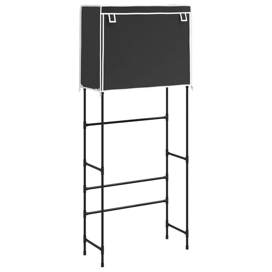 2-Tier Storage Rack over Laundry Machine Black 71x29.5x170.5 cm Iron 2-Tier Storage Rack over Laundry Machine Black 71x29.5x170.5 cm Iron