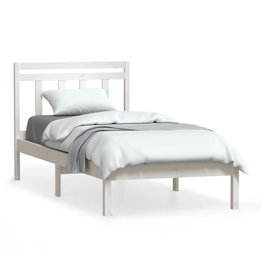 3100580 vidaXL Bed Frame without Mattress White Solid Wood 100x200 cm (810008+814080) 3100580 vidaXL Bed Frame without Mattress White Solid Wood 100x200 cm (810008+814080)