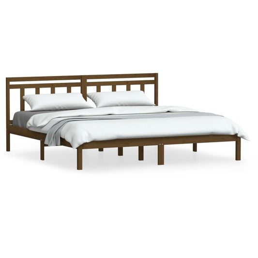 3100612 vidaXL Bed Frame without Mattress Honey Brown Solid Wood 200x200 cm (810040+814117) 3100612 vidaXL Bed Frame without Mattress Honey Brown Solid Wood 200x200 cm (810040+814117)