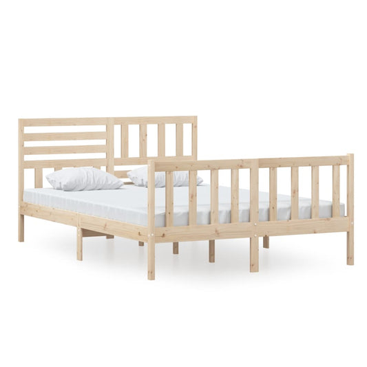 3101153 vidaXL Bed Frame without Mattress Solid Wood 140x200 cm (810082+814144) 3101153 vidaXL Bed Frame without Mattress Solid Wood 140x200 cm (810082+814144)