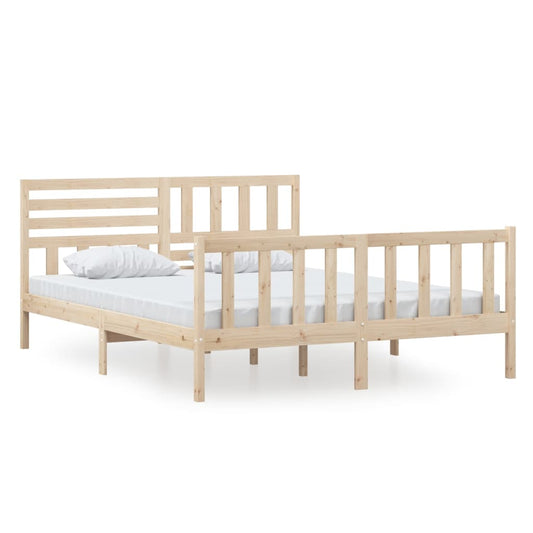 3101163 vidaXL Bed Frame without Mattress Solid Wood 160x200 cm (810092+814154) 3101163 vidaXL Bed Frame without Mattress Solid Wood 160x200 cm (810092+814154)