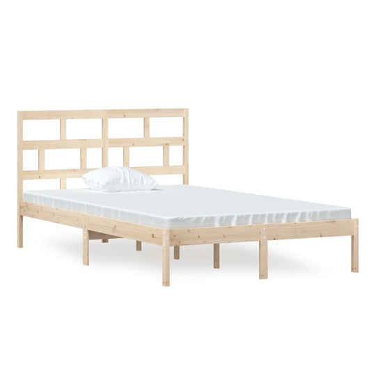 Bed Frame | Natural Pine | Solid Pine Wood | Double | Durable | Bed Frame Bed Frame | Natural Pine | Solid Pine Wood | Double | Durable | Bed Frame