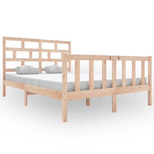 3101348 vidaXL Bed Frame without Mattress Solid Wood 140x200 cm (810082+814194) 3101348 vidaXL Bed Frame without Mattress Solid Wood 140x200 cm (810082+814194)