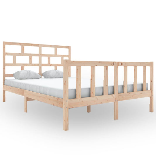 3101358 vidaXL Bed Frame without Mattress Solid Wood 160x200 cm (810092+814204) 3101358 vidaXL Bed Frame without Mattress Solid Wood 160x200 cm (810092+814204)