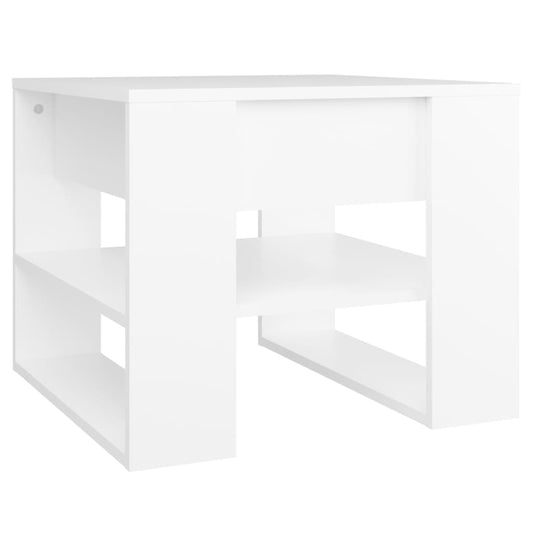 Coffee Table White 55.5x55x45 cm Engineered Wood Coffee Table White 55.5x55x45 cm Engineered Wood