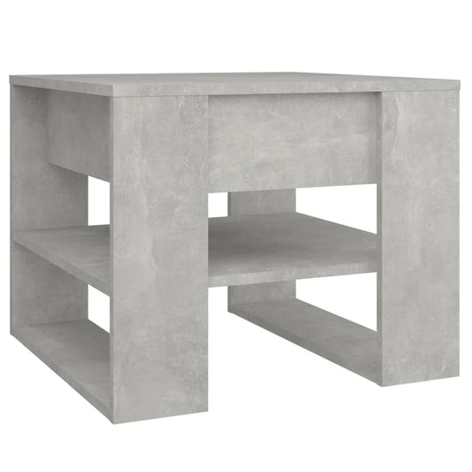 Coffee Table Concrete Grey 55.5x55x45 cm Engineered Wood Coffee Table Concrete Grey 55.5x55x45 cm Engineered Wood