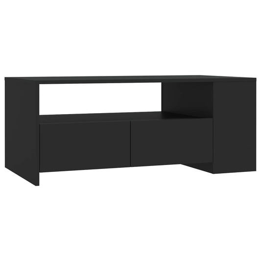 Coffee Table Black 102x55x42 cm Engineered Wood Coffee Table Black 102x55x42 cm Engineered Wood