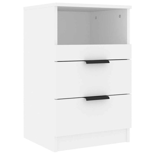 Bedside Cabinet White Engineered Wood Bedside Cabinet White Engineered Wood