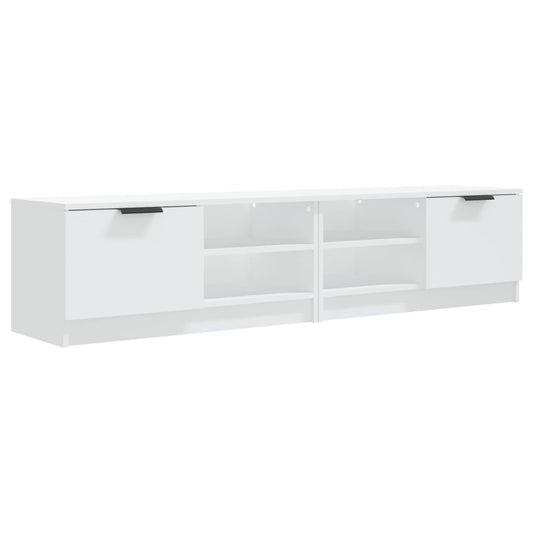 2 Piece TV Cabinet Set White 80x35x36,5 cm Engineered Wood 2 Piece TV Cabinet Set White 80x35x36,5 cm Engineered Wood