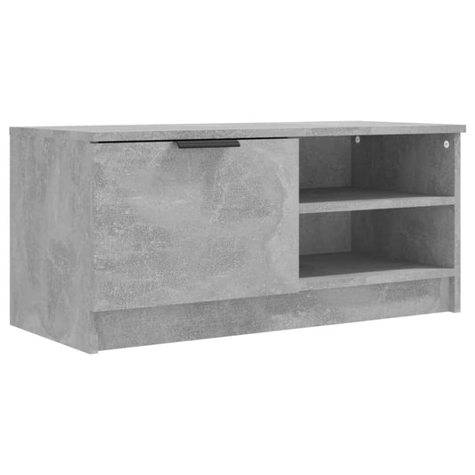TV Cabinet Concrete Grey 80x35x36.5 cm Engineered Wood TV Cabinet Concrete Grey 80x35x36.5 cm Engineered Wood