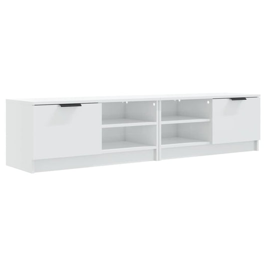 2 Piece TV Cabinet Set High Gloss White 80x35x36,5cm Engineered Wood 2 Piece TV Cabinet Set High Gloss White 80x35x36,5cm Engineered Wood
