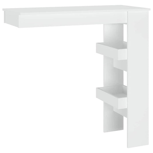 Wall Bar Table White 102x45x103,5 cm Engineered Wood Wall Bar Table White 102x45x103,5 cm Engineered Wood