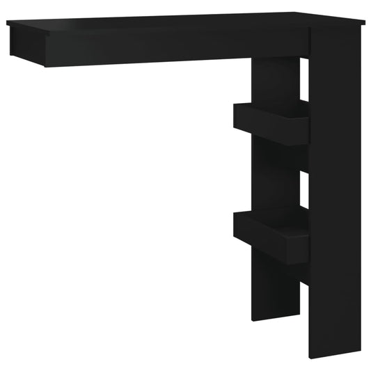 Wall Bar Table Black 102x45x103.5 cm Engineered Wood Wall Bar Table Black 102x45x103.5 cm Engineered Wood