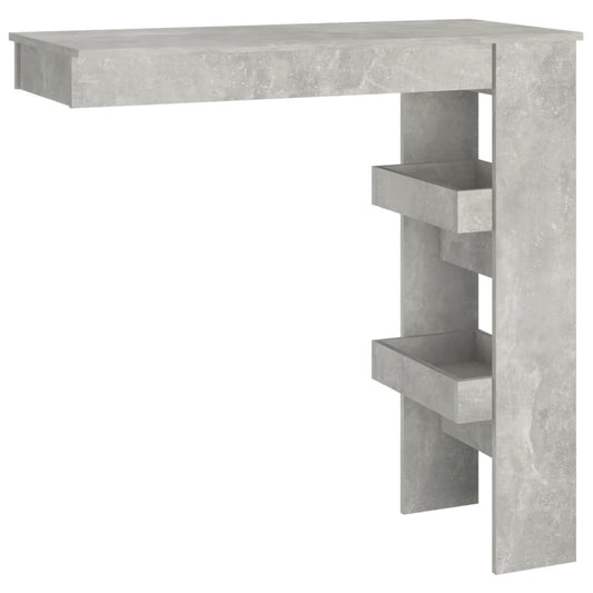 Wall Bar Table Concrete Grey 102x45x103.5 cm Engineered Wood Wall Bar Table Concrete Grey 102x45x103.5 cm Engineered Wood
