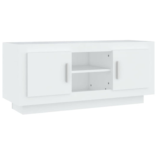 TV Cabinet White 102x35x45 cm Engineered Wood TV Cabinet White 102x35x45 cm Engineered Wood