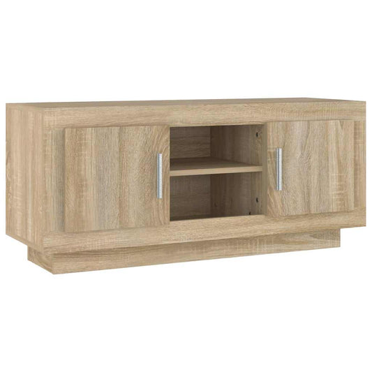 TV Cabinet Sonoma Oak 102x35x45 cm Engineered Wood TV Cabinet Sonoma Oak 102x35x45 cm Engineered Wood