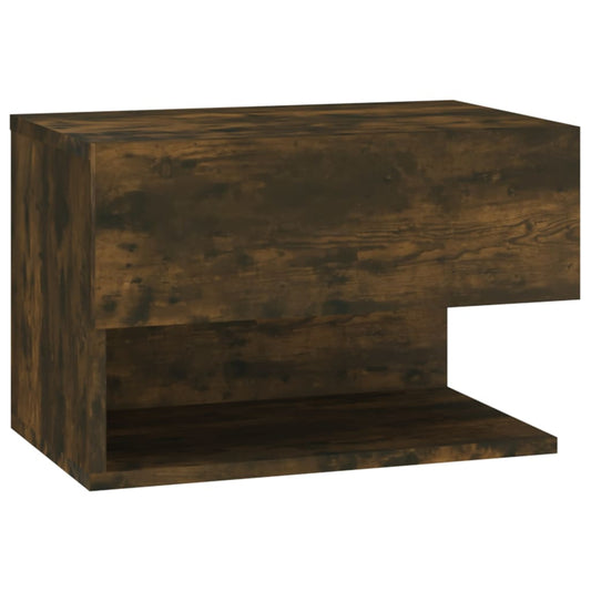 816946 vidaXL Wall-mounted Bedside Cabinet Smoked Oak 816946 vidaXL Wall-mounted Bedside Cabinet Smoked Oak