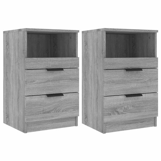Bedside Cabinets 2 pcs Grey Sonoma Engineered Wood Bedside Cabinets 2 pcs Grey Sonoma Engineered Wood