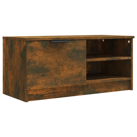 TV Cabinet Smoked Oak 80x35x36.5 cm Engineered Wood TV Cabinet Smoked Oak 80x35x36.5 cm Engineered Wood