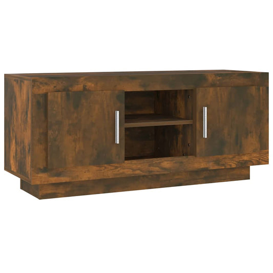 TV Cabinet Smoked Oak 102x35x45 cm Engineered Wood TV Cabinet Smoked Oak 102x35x45 cm Engineered Wood